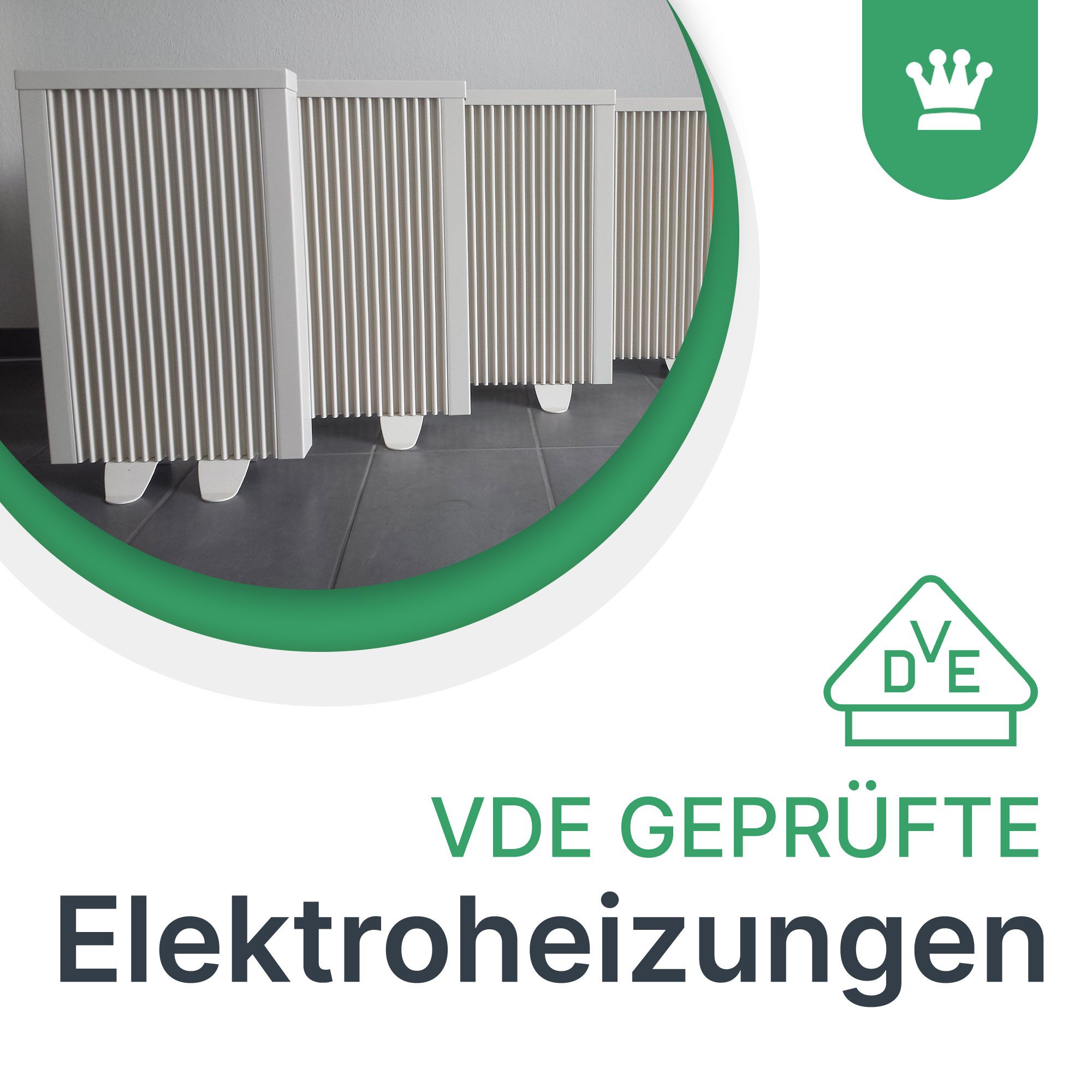 Elektroheizung mit Elektroheizkörper, Elektro Heizung und Elektrischer Heizkörper